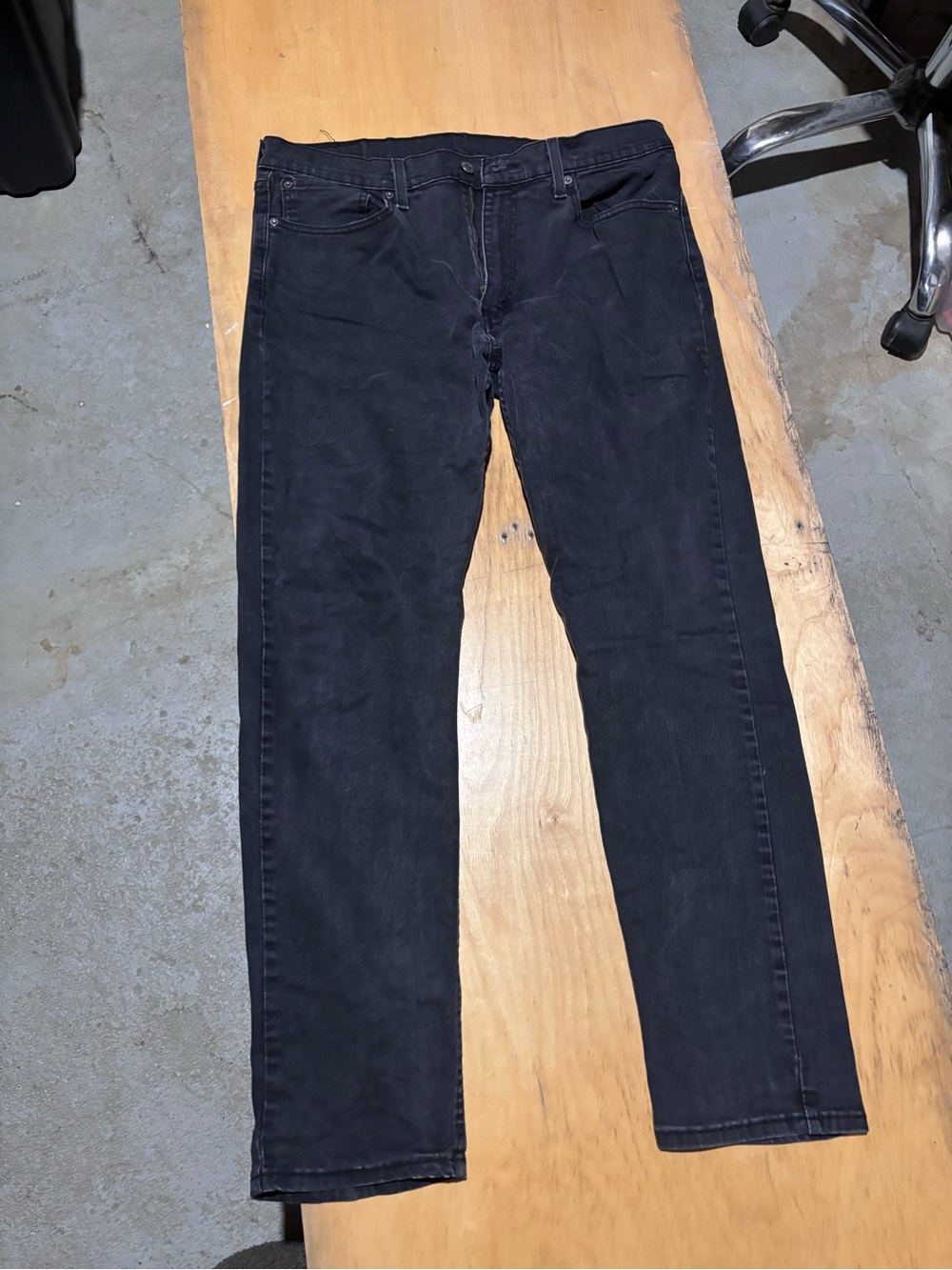 Men's Black Corduroy Pants - Straight Fit
